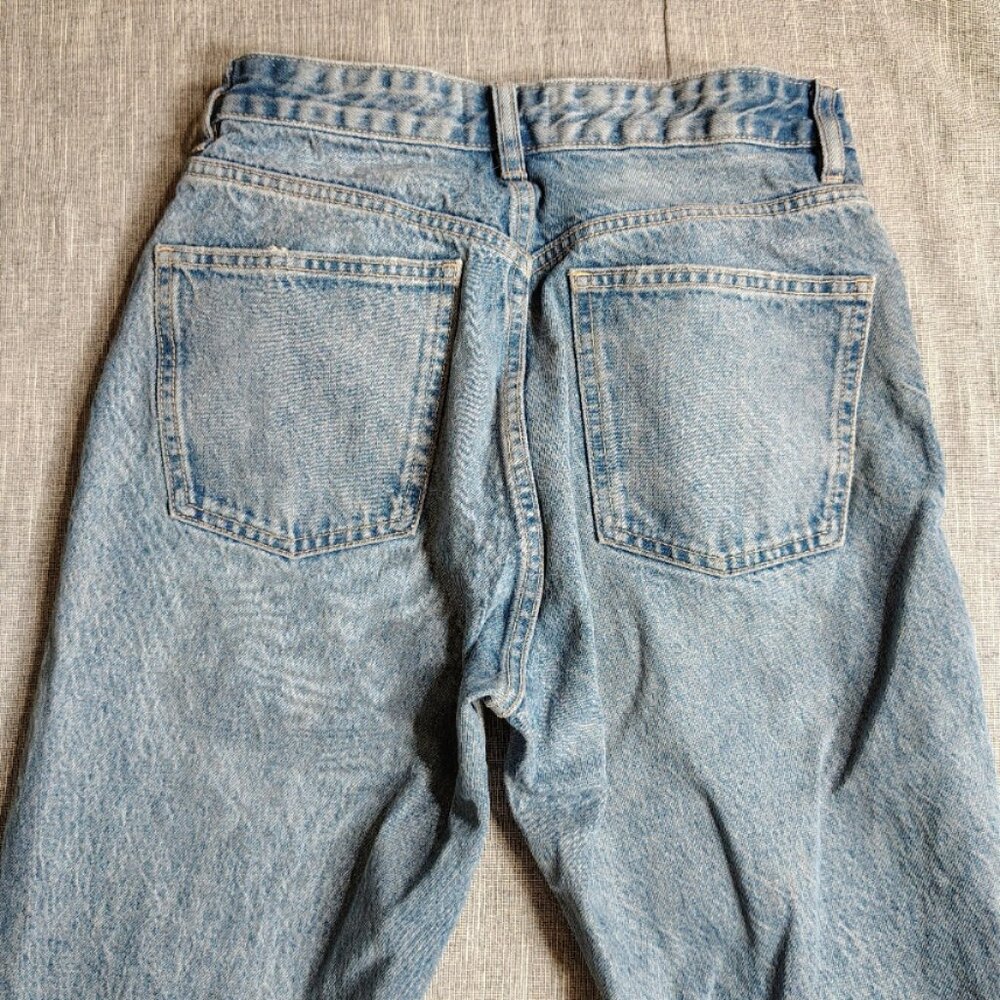 Zara Blue Straight Leg Jeans - Picture 13 of 13